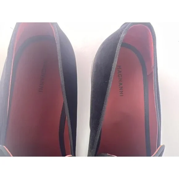 Magnanni Dorio Mens Loafer/Slipper Black Velvet Style 12475 US 11.5, EU 44 - Picture 8 of 12